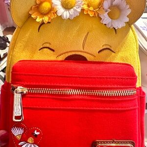 Disney Loungefly Floral Pooh Backpack